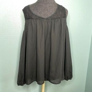 NWT Decree Black Cold Shoulder Blouse